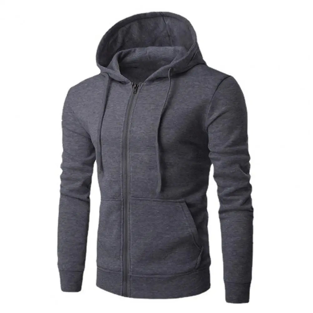 Men's Slim Fit Zip Hoodie - PickXee