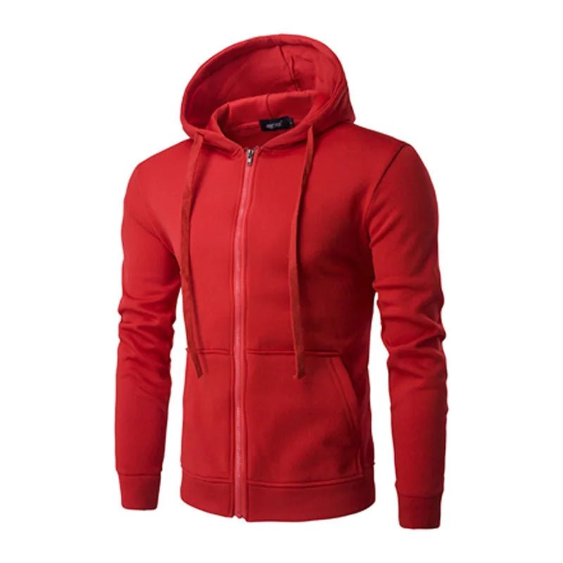 Men's Slim Fit Zip Hoodie - PickXee