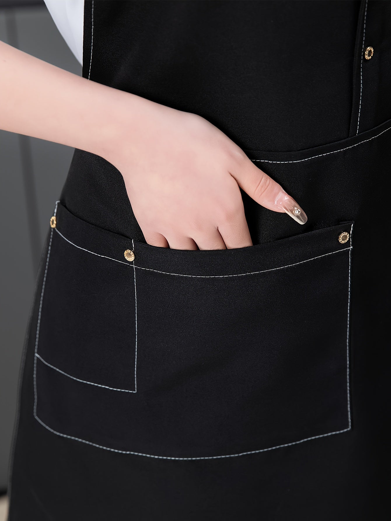 Polyester Apron with Pockets - PickXee