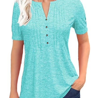 Short Sleeve Summer Blouse - PickXee
