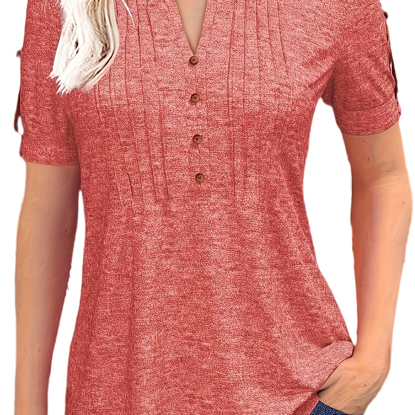 Short Sleeve Summer Blouse - PickXee