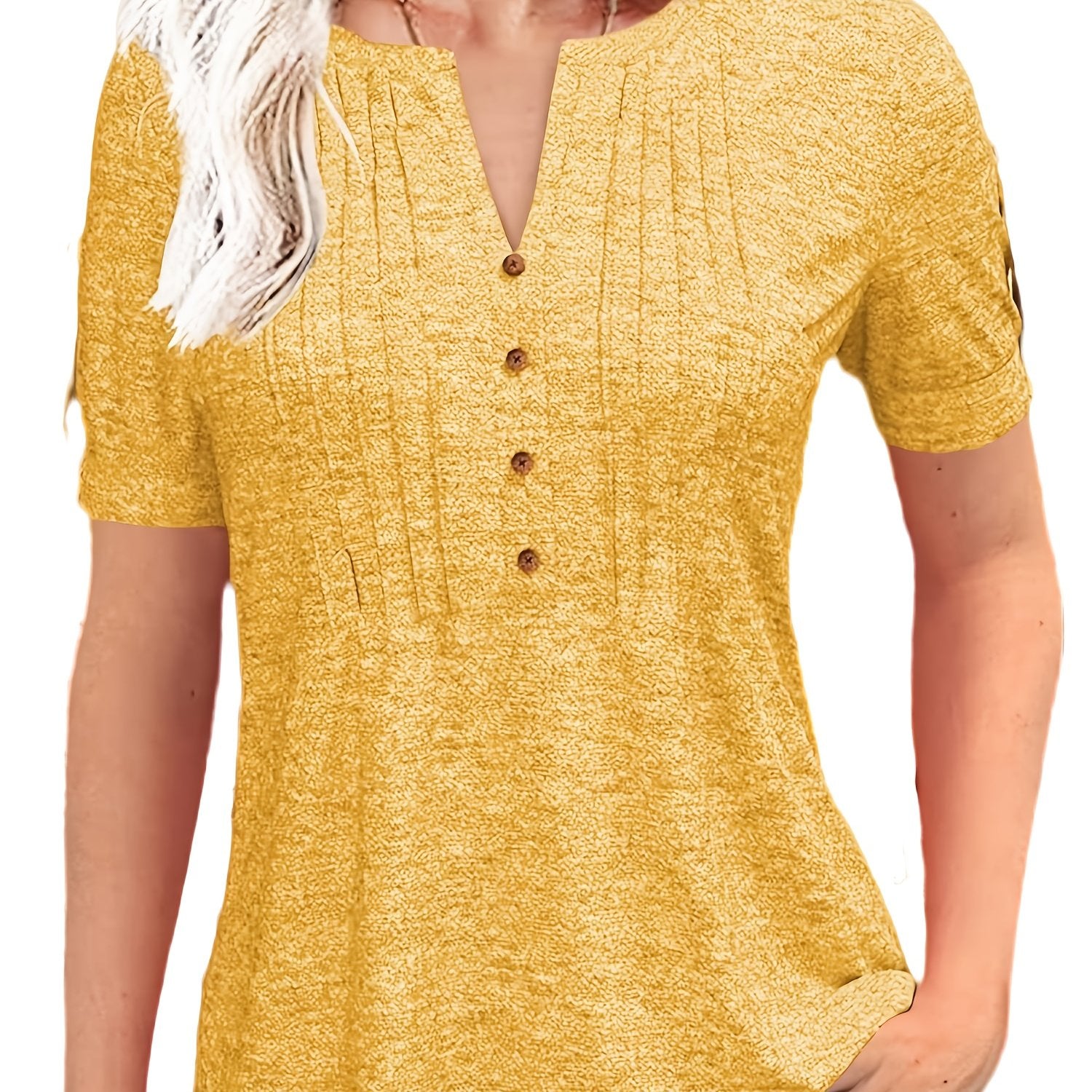 Short Sleeve Summer Blouse - PickXee