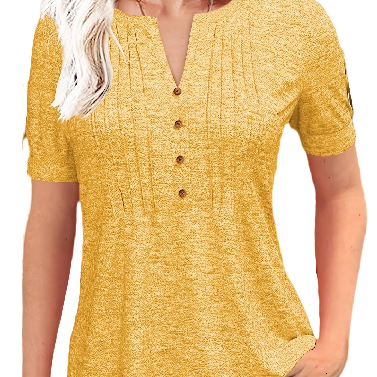 Short Sleeve Summer Blouse - PickXee