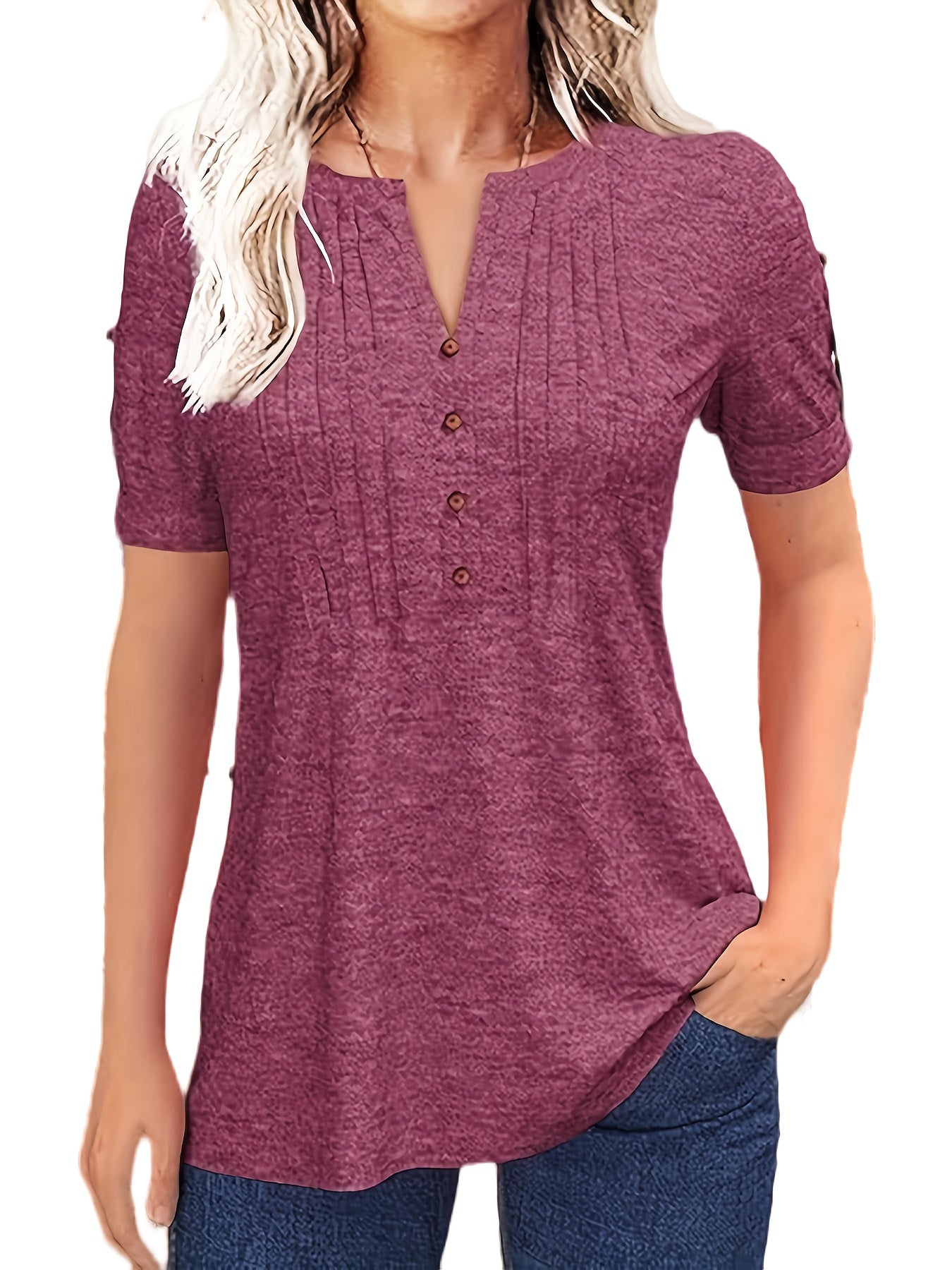 Short Sleeve Summer Blouse - PickXee
