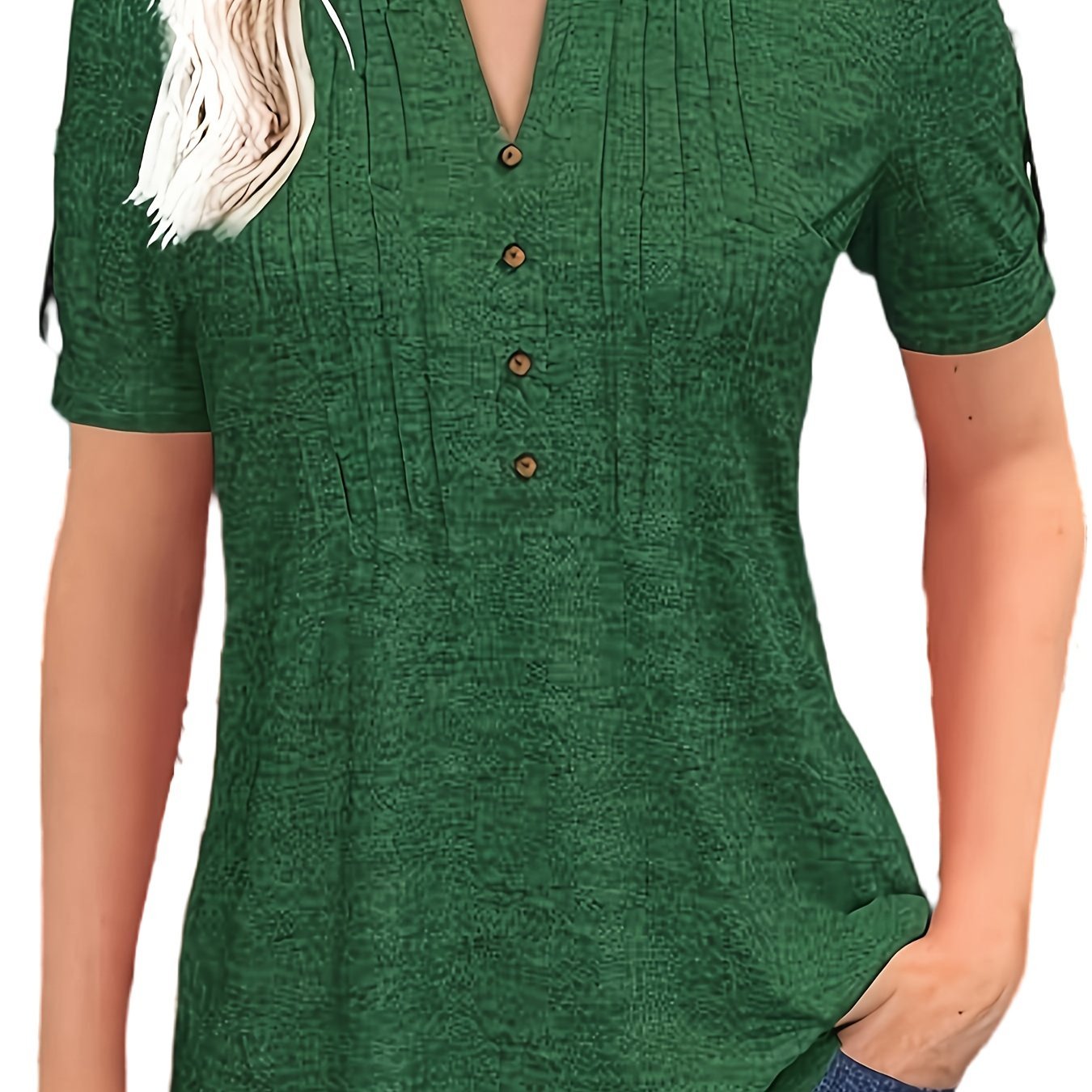 Short Sleeve Summer Blouse - PickXee