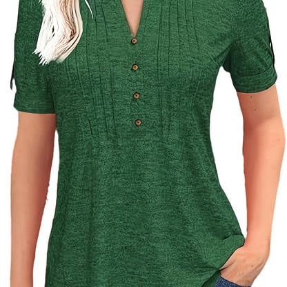 Short Sleeve Summer Blouse - PickXee