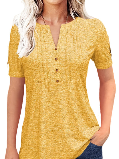Short Sleeve Summer Blouse - PickXee