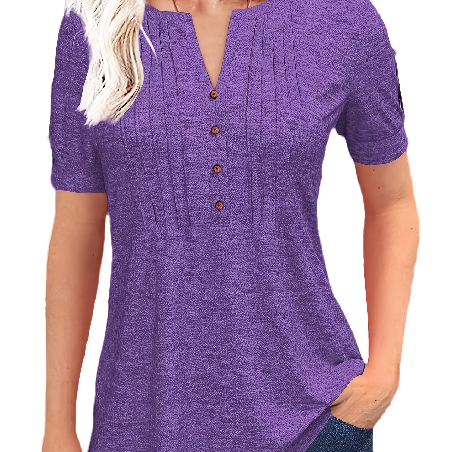 Short Sleeve Summer Blouse - PickXee