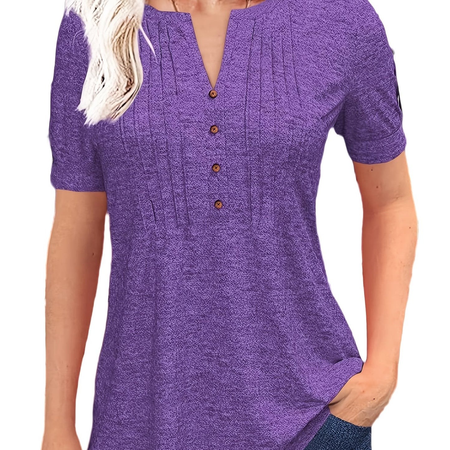 Short Sleeve Summer Blouse - PickXee