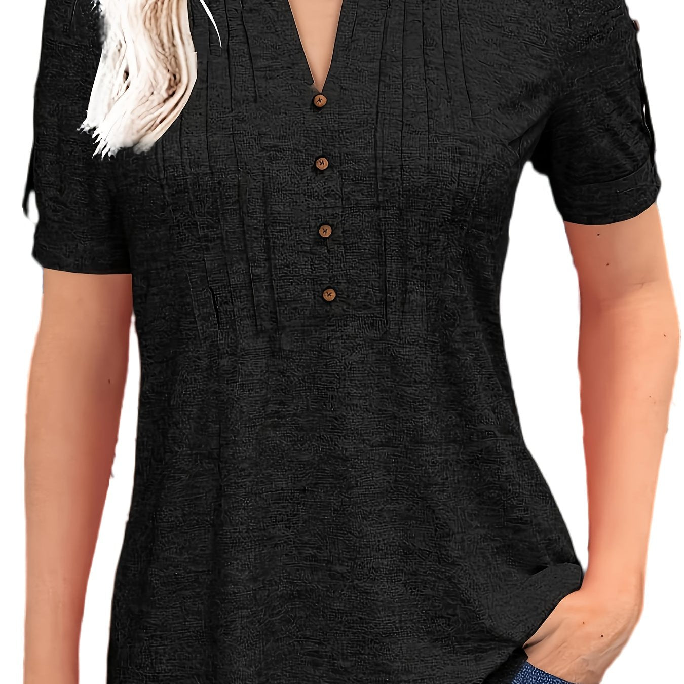 Short Sleeve Summer Blouse - PickXee