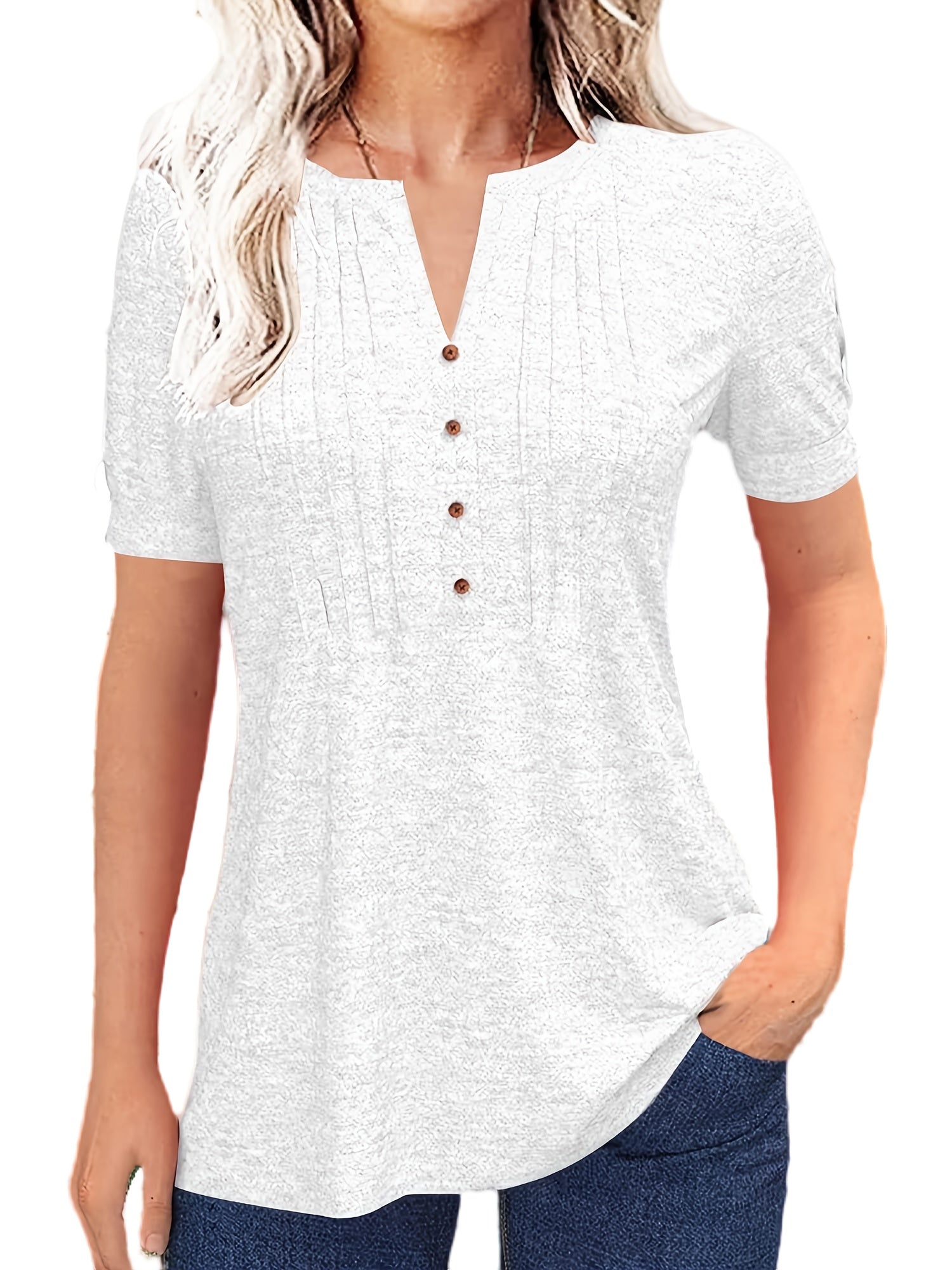 Short Sleeve Summer Blouse - PickXee