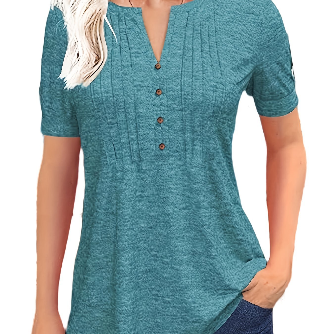Short Sleeve Summer Blouse - PickXee