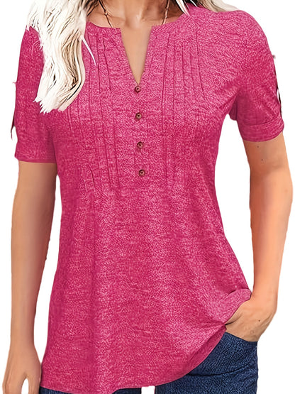 Short Sleeve Summer Blouse - PickXee