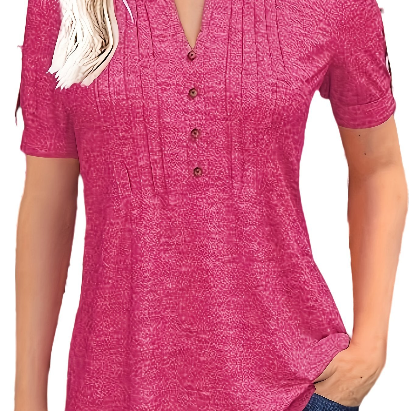 Short Sleeve Summer Blouse - PickXee