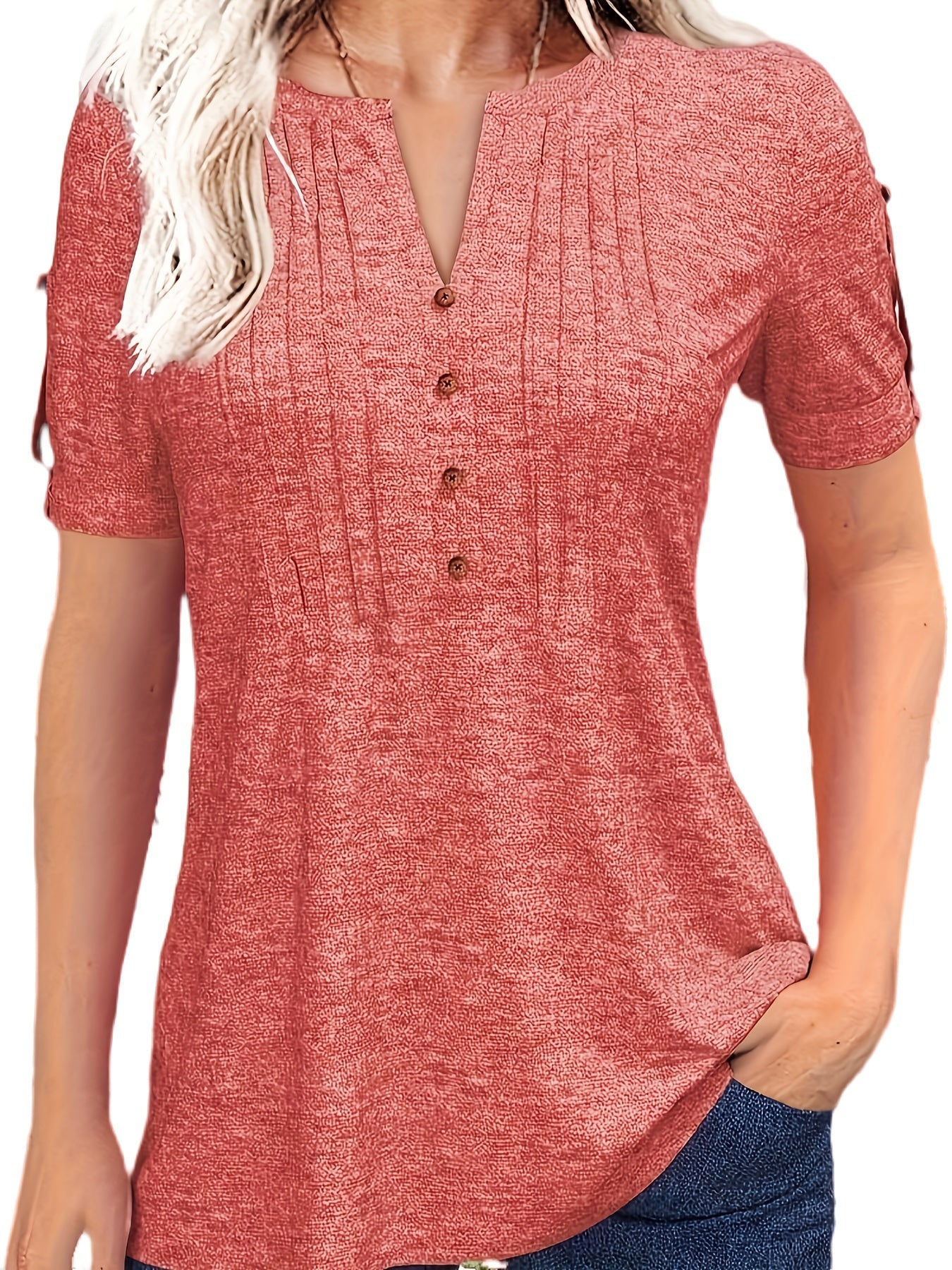Short Sleeve Summer Blouse - PickXee