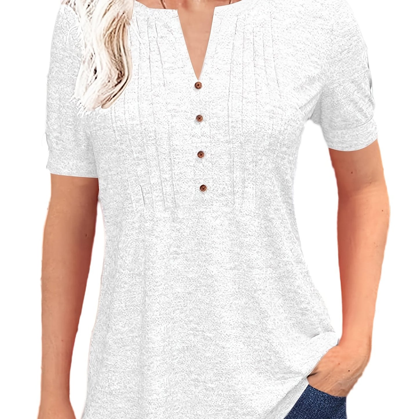 Short Sleeve Summer Blouse - PickXee