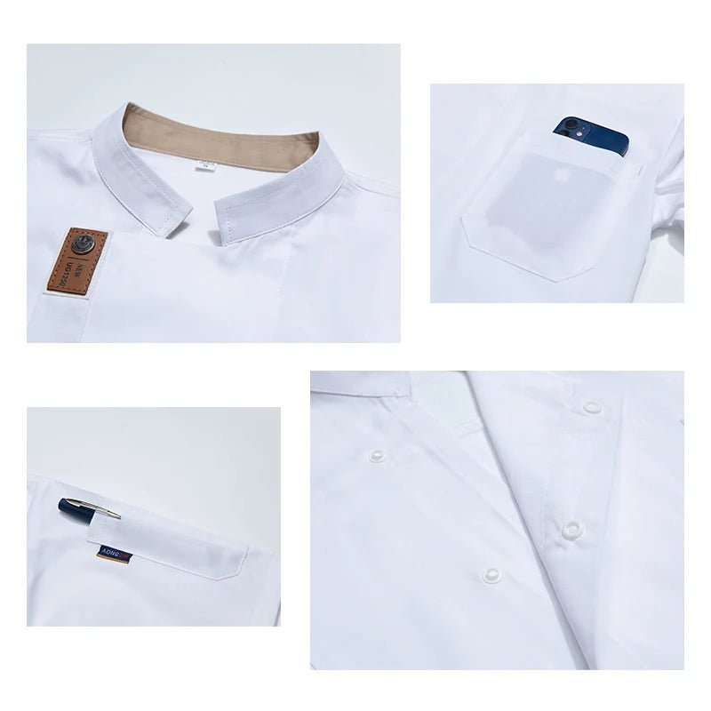 Unisex Summer Chef Jacket - PickXee