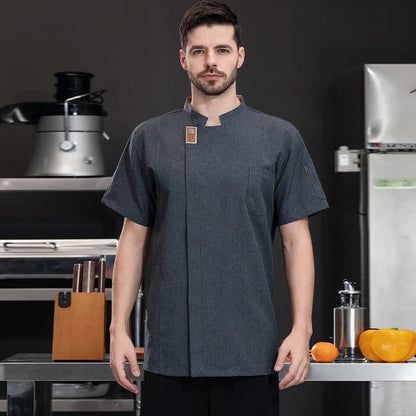 Unisex Summer Chef Jacket - PickXee
