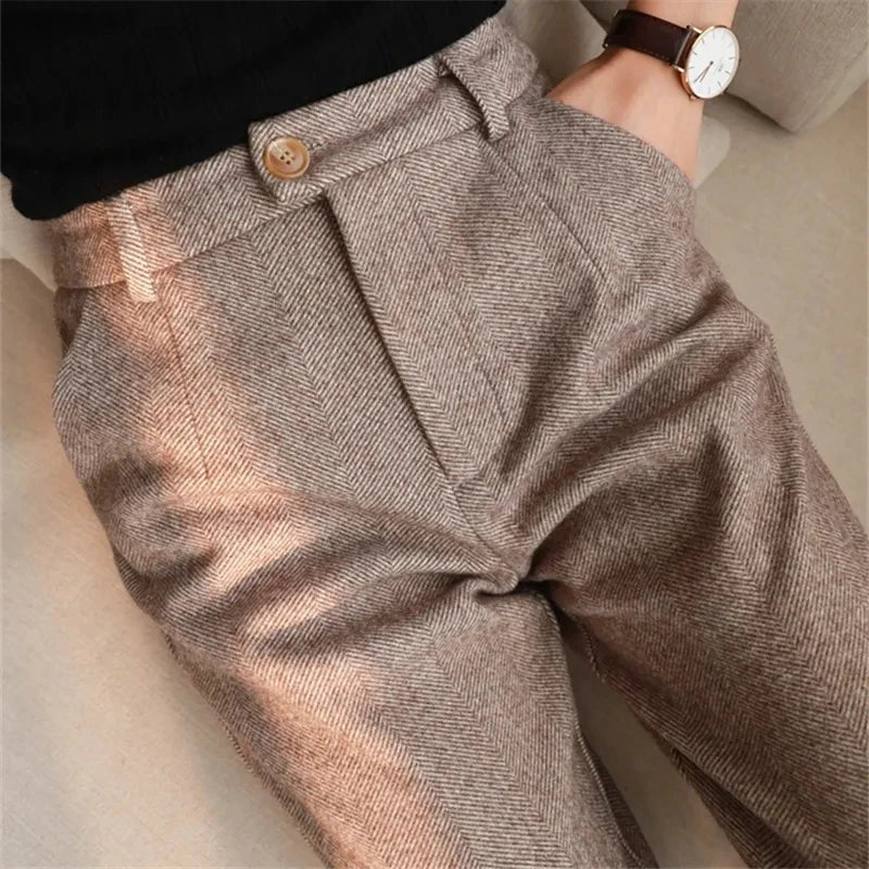Women’s Autumn Office Suit Trousers - PickXee