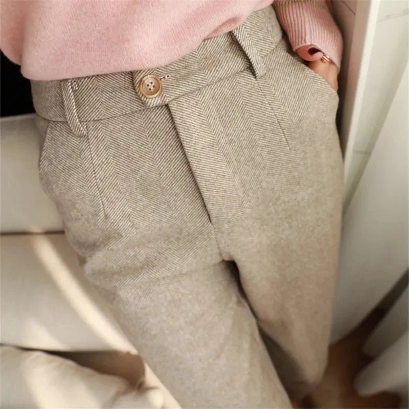 Women’s Autumn Office Suit Trousers - PickXee