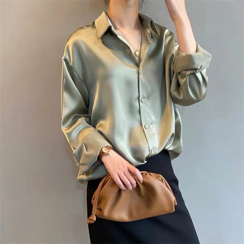 Women’s Casual Long Sleeve Blouse - PickXee
