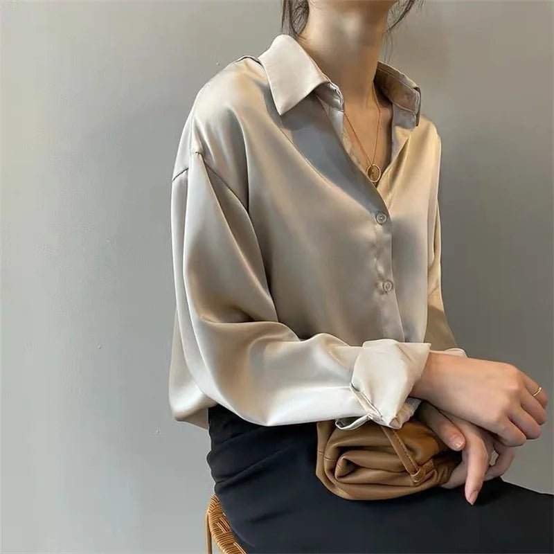 Women’s Casual Long Sleeve Blouse - PickXee