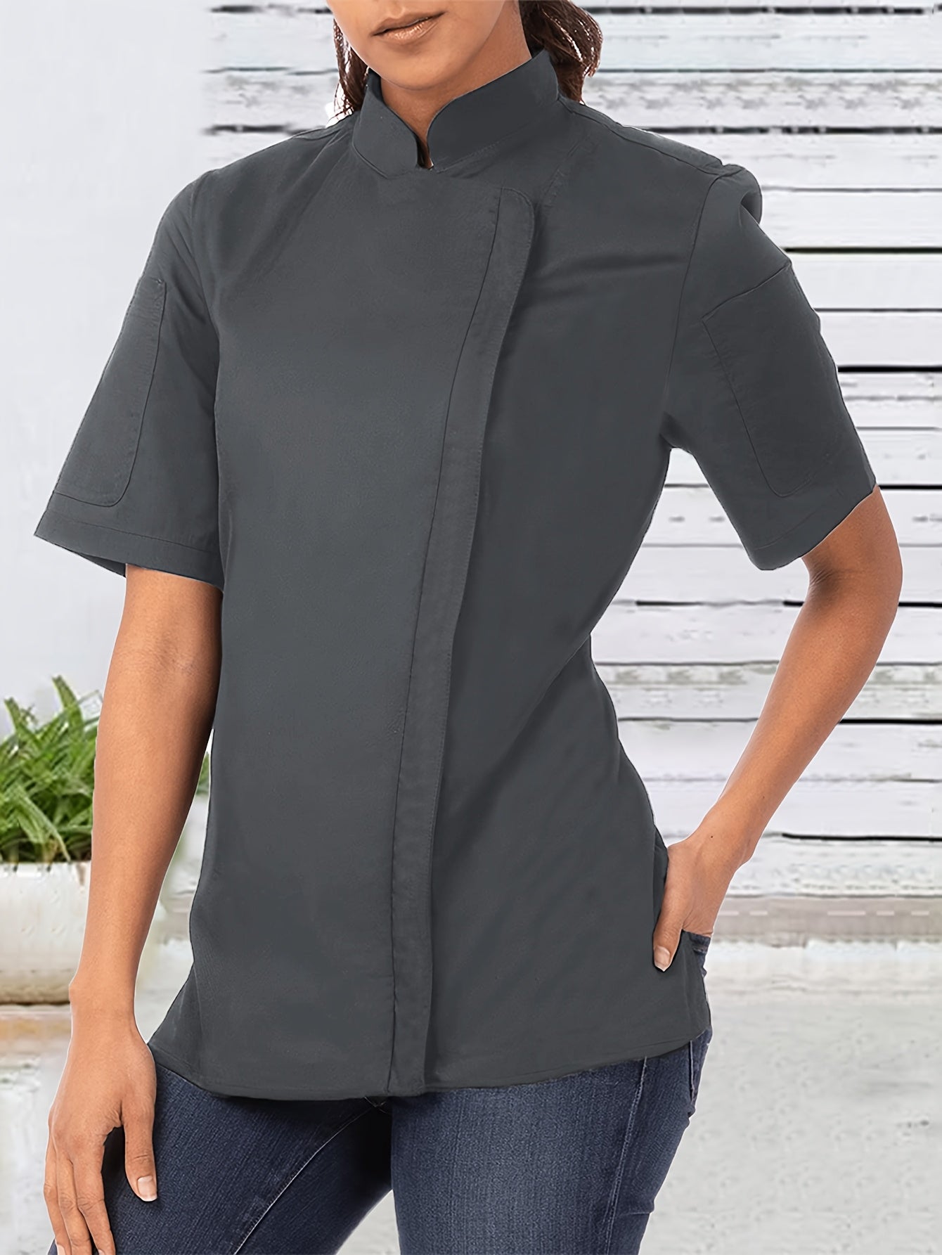 Women’s Solid Color Blouse - PickXee