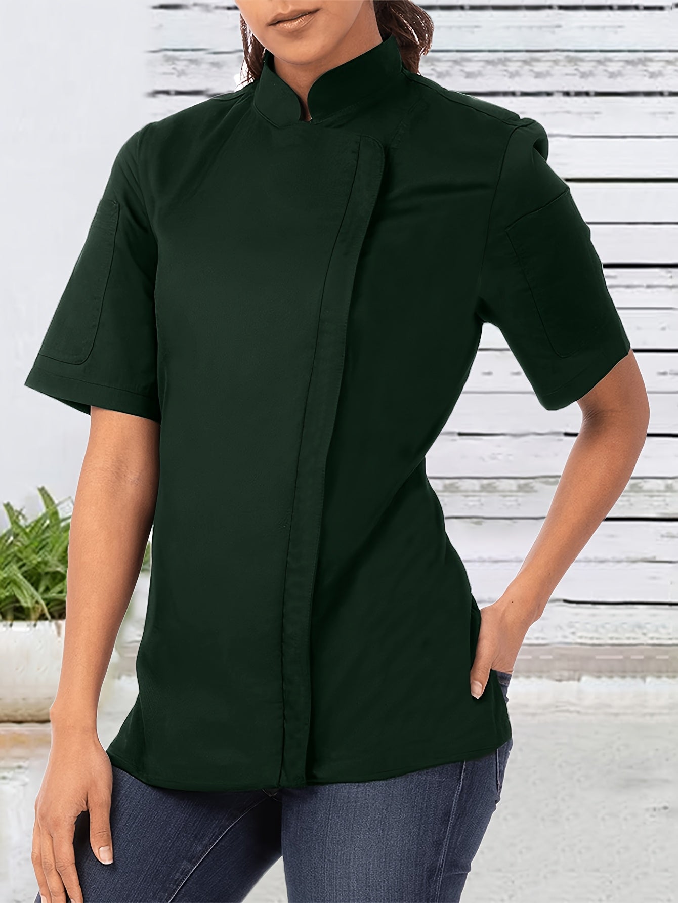 Women’s Solid Color Blouse - PickXee