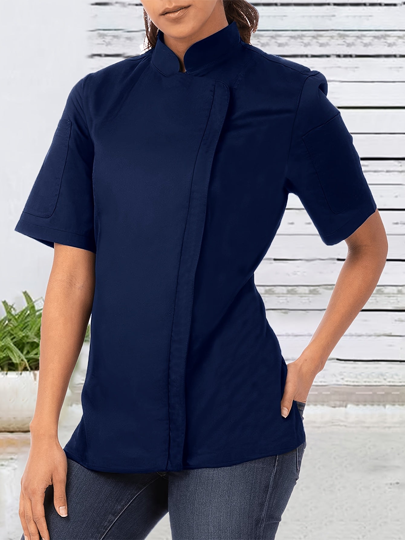 Women’s Solid Color Blouse - PickXee