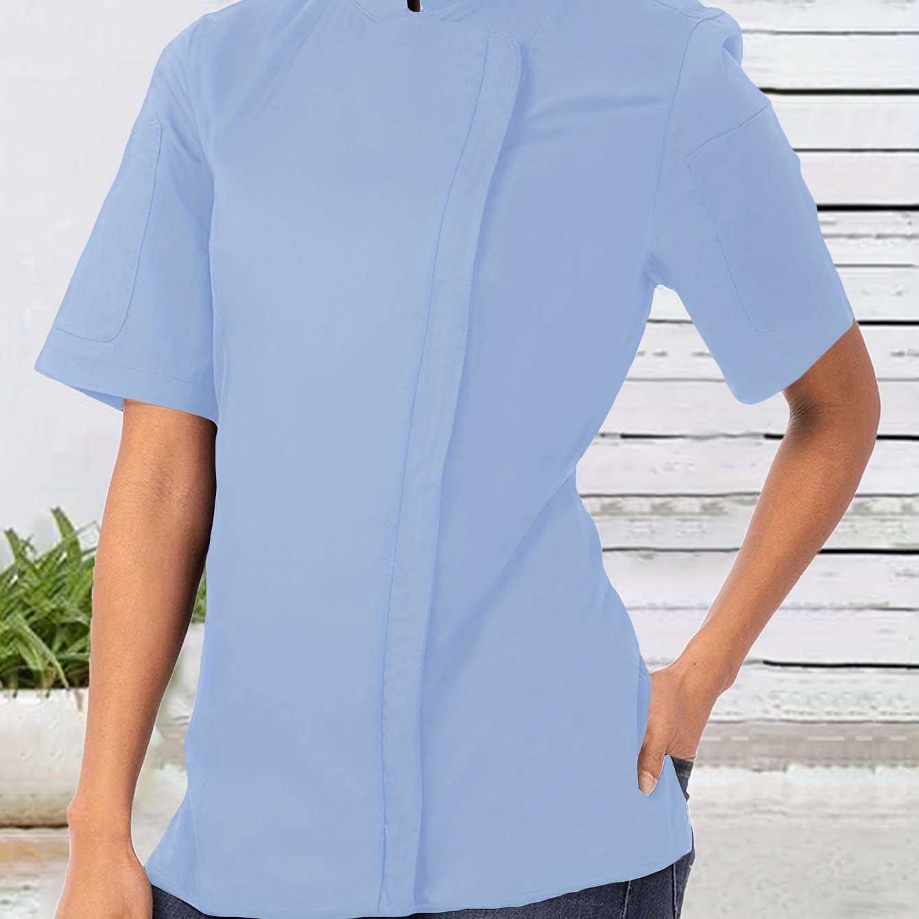 Women’s Solid Color Blouse - PickXee