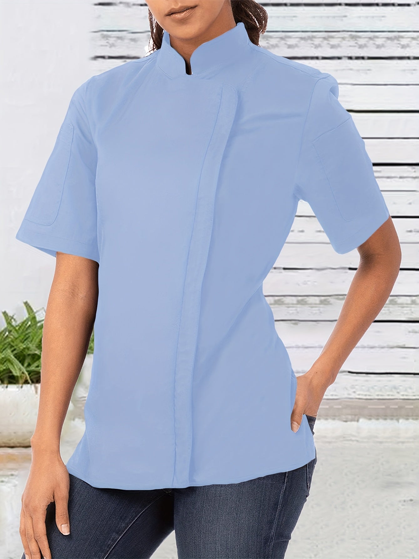 Women’s Solid Color Blouse - PickXee