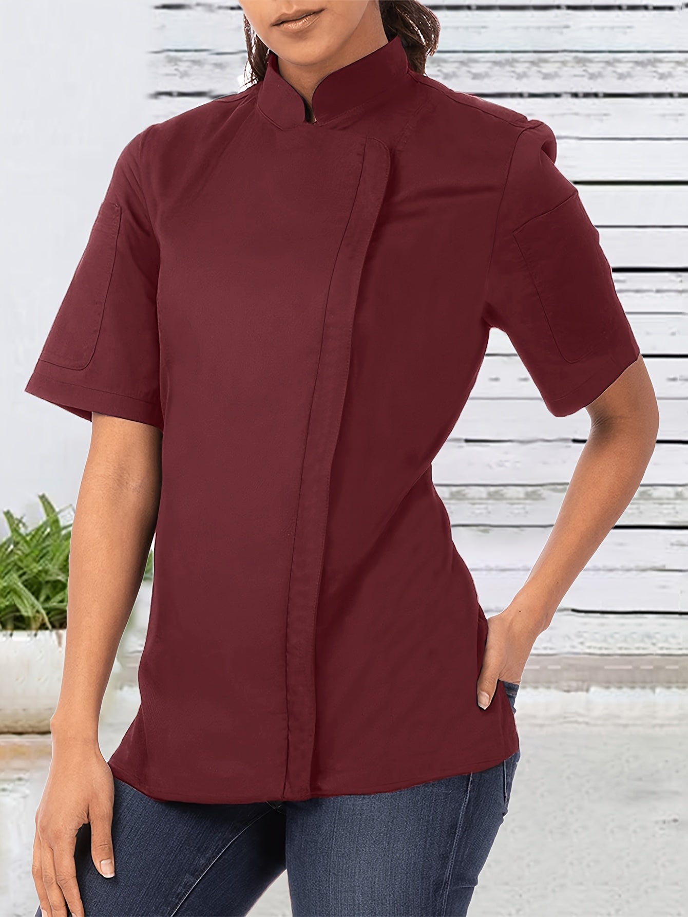 Women’s Solid Color Blouse - PickXee