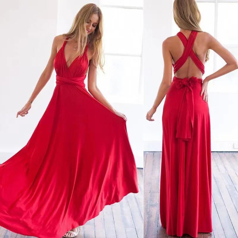 Women’s Strapless Convertible Dress - PickXee