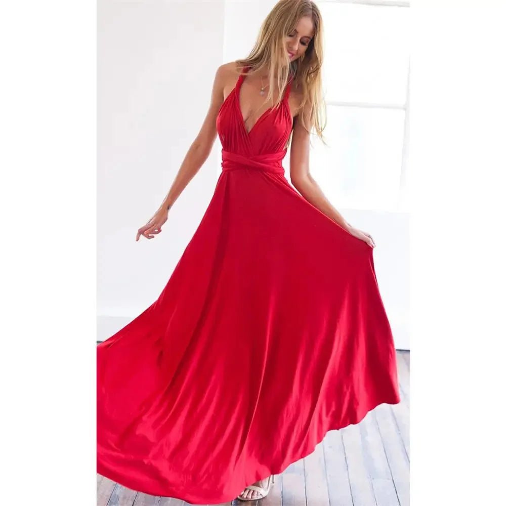 Women’s Strapless Convertible Dress - PickXee